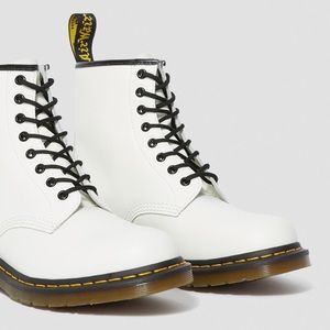 White Dr. Martens Boots